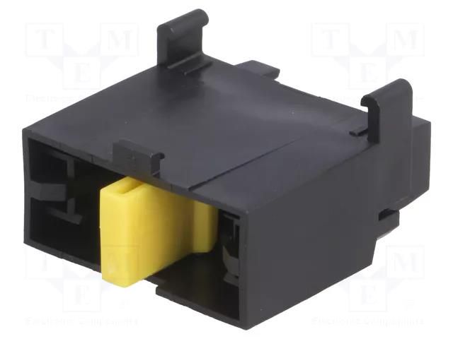 Fuse holder; 19mm; 32A; screw,push-in; ways: 1; -40÷100°C; black MTA MTA-0300354