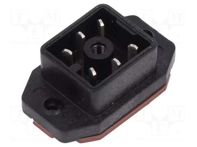 Connector: rectangular; GO; socket; male; PIN: 6; 6A; 50V; IP65; black HIRSCHMANN GO6FAVM