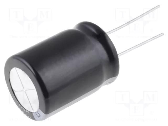 Capacitor: electrolytic; THT; 22uF; 450VDC; Ø12x25mm; Pitch: 5mm Elite PV2W220MNN1225