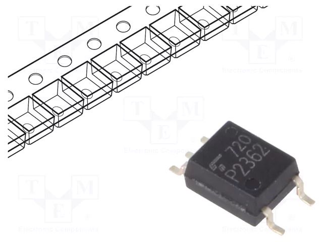 Optocoupler; SMD; Ch: 1; OUT: open collector; Uinsul: 3.75kV; 10Mbps TOSHIBA TLP2362-TPR.E-T