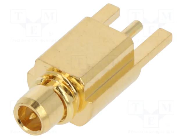 Connector: MMCX; socket; female; 50Ω; PTFE; gold-plated ADAM TECH RF12-35-T-00-50-G