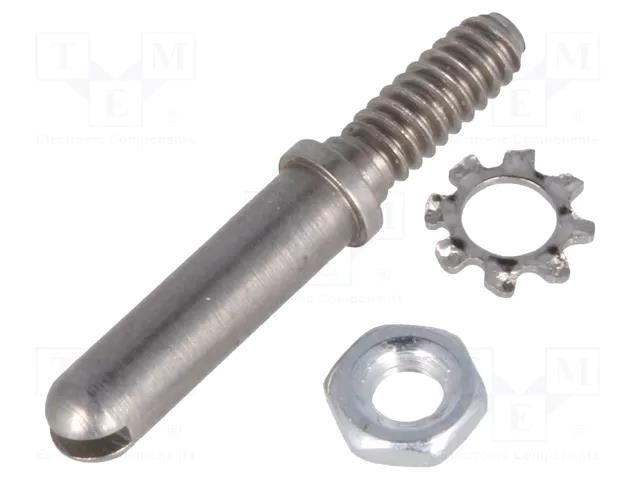 Coding pin; Kit: pin,nut,washer; Thread: UNC 4-40 TE Connectivity 200389-2