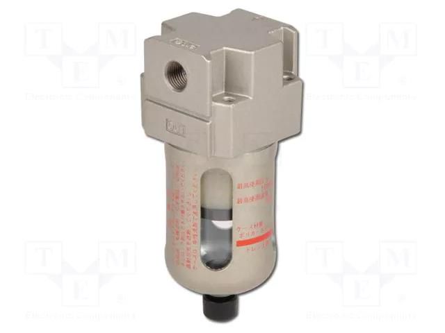 Compressed air filter; 160l/min; 0.5÷10bar; 0.3um; polycarbonate SMC AFM20-F02-A