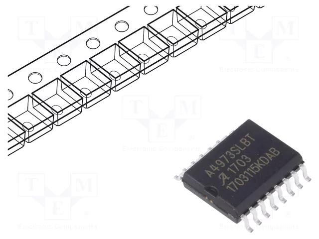 IC: driver; H-bridge; stepper motor controller; PowerSO16; 1.5A ALLEGRO MICROSYSTEMS A4973SLBTR-T