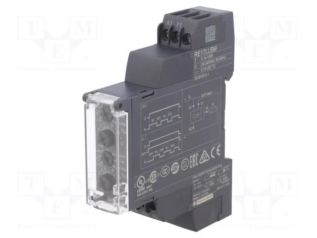 Timer; 0,1s÷100h; SSR; 230VAC/700mA,230VDC/700mA; Usup: 24÷240VAC SCHNEIDER ELECTRIC RE17LLBM