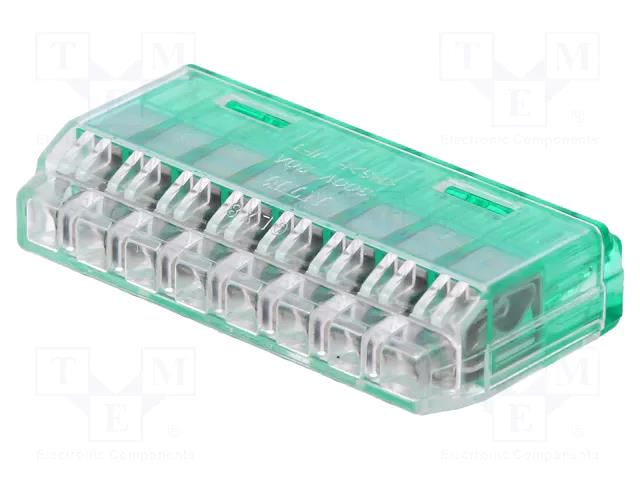 Quick splice; QLX; 20A; 300V; spring clamp; Contacts: copper; green NICHIFU QLX8-GCL