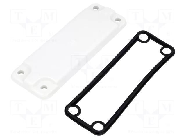 Side panel; X: 49mm; Y: 140mm; Z: 10mm; grey FIBOX MB10215