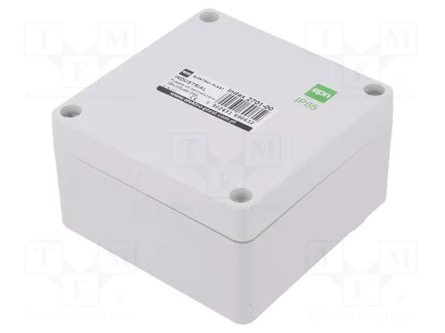 Enclosure: multipurpose; X: 105mm; Y: 105mm; Z: 66mm; INDUSTRIAL ELEKTRO-PLAST NASIELSK EPN-2701-00