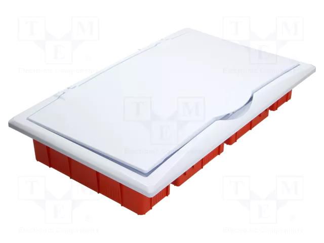 Enclosure: for modular components; IP40; plaster embedded; white ELEKTRO-PLAST NASIELSK EPN-2516-00