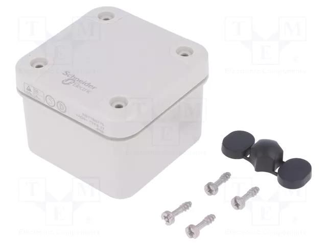 Enclosure: multipurpose; X: 74mm; Y: 74mm; Z: 54mm; Thalassa TBS; ABS SCHNEIDER ELECTRIC NSYTBS775