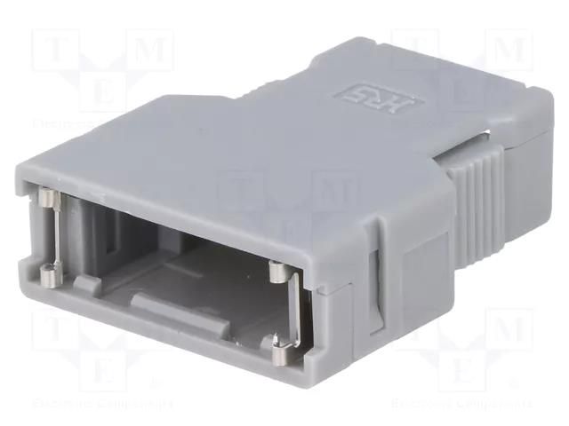 Plug case; PIN: 20; unshielded; Locking: latch; for cable; straight HIROSE FI-20-CV2-50