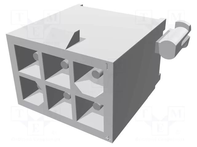 Connector: wire-board; socket; male; Mini Universal MATE-N-LOK TE Connectivity MNL-M770178-1