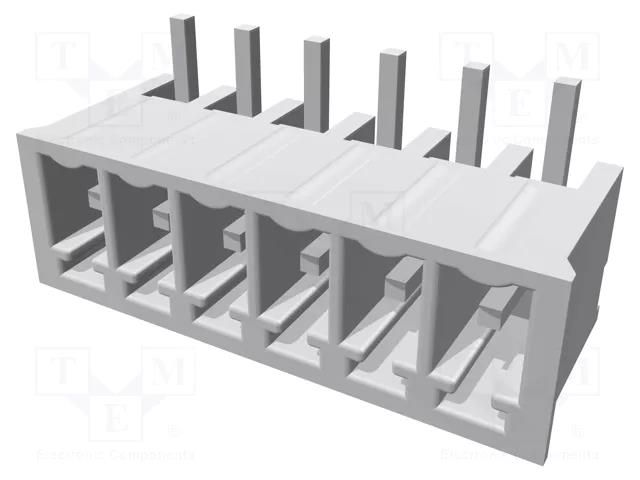 Connector: pluggable terminal block; socket; male; 11A; 300V; THT TE Connectivity 284512-6