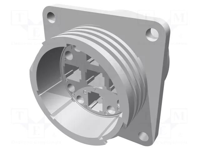 Connector: circular; socket; male; PIN: 13(5+8); w/o contacts TE Connectivity CPC-211825-1