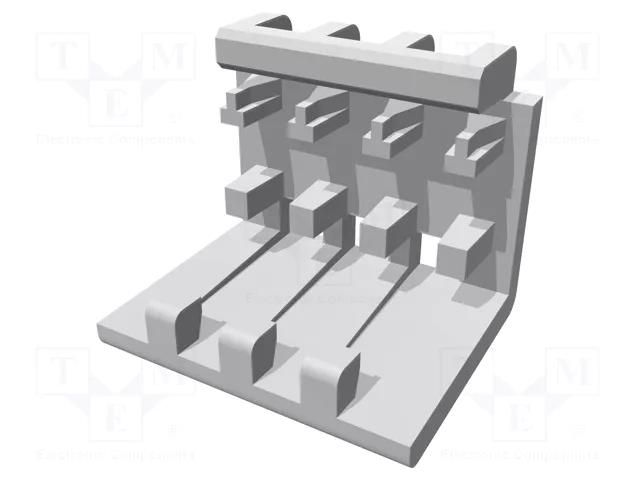 Cable hood and fastener; PIN: 4; MTA-100 TE Connectivity 643075-4