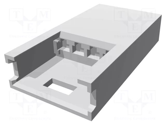 Connector: wire-board; plug; male; PIN: 4; AMPMODU MOD II; straight TE Connectivity 280629