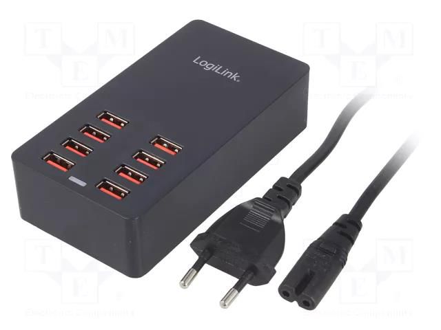 Power supply: switching; 5VDC; 8.8A; Out: USB; 100÷240VAC; -20÷80°C LOGILINK PA0140