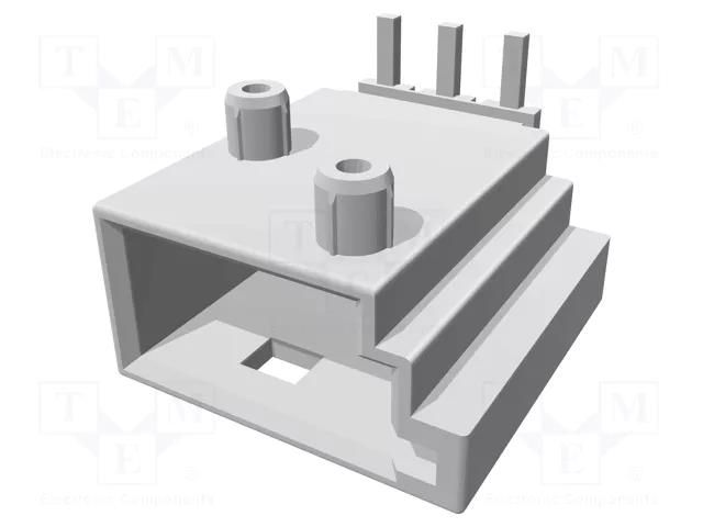 Connector: automotive; socket; male; Micro Quadlock System; PIN: 3 TE Connectivity 1-1355730-1