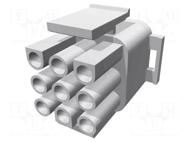 Connector: wire-wire/PCB; plug; male/female; 6.35mm; for cable TE Connectivity 1-480706-9