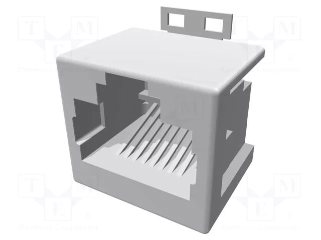 Connector: RJ45; socket; PIN: 8; Cat: 3; unshielded; 8p8c; SMT; 12.7mm TE Connectivity 1-338088-3