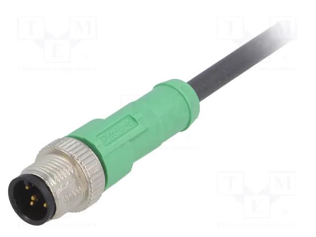 Cable: for sensors/automation; M12; PIN: 5; straight; 1.5m; plug PHOENIX CONTACT 1669767