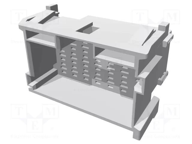 Connector: automotive; plug; male; PIN: 21; JPT,MCP 2.8; for cable TE Connectivity 1-967630-1