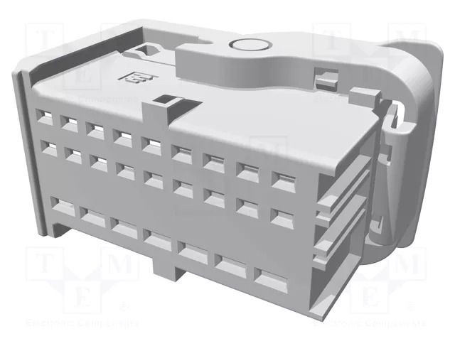 Plug case; female; MCP 1.5K; MCP 1.5K,MCP 2.8; PIN: 25; for cable TE Connectivity 1-1718484-1