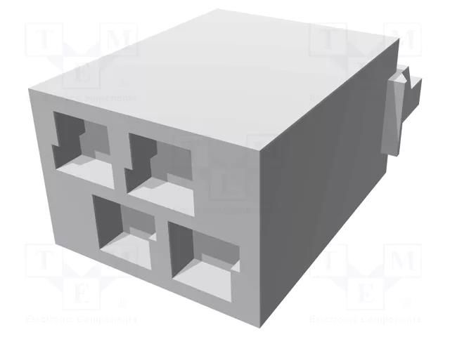 Connector: Micro-MaTch; plug; male; for cable; 2x2 TE Connectivity 338095-4