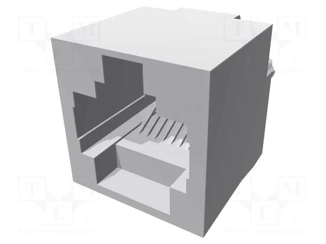 Connector: RJ45; socket; PIN: 8; 8p8c; THT; straight; 16.51mm TE Connectivity 5569284-1