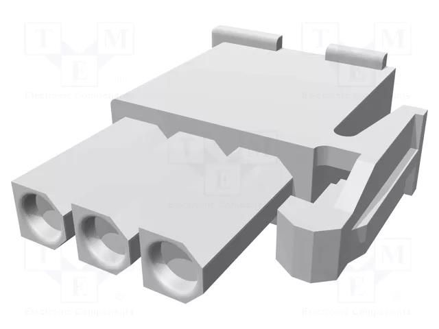 Connector: wire-wire; plug; female; PIN: 3; 600V; for cable; 4.14mm TE Connectivity 172337-1