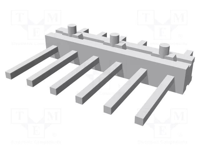 Connector: pin strips; pin header; AMPMODU MOD II; male; PIN: 6 TE Connectivity 825433-6