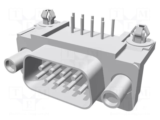 D-Sub; PIN: 9; socket; male; angled 90°; THT; UNC 4-40; AMPLIMITE TE Connectivity 5747840-6