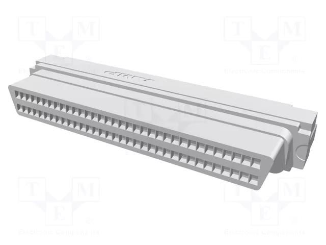 Connector: D-Sub; PIN: 68; for ribbon cable; plug; female; 1.27mm TE Connectivity 5749699-7