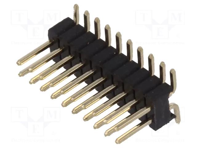 Connector: pin strips; pin header; male; PIN: 20; vertical; SMT CONNFLY ZL322-2X10P