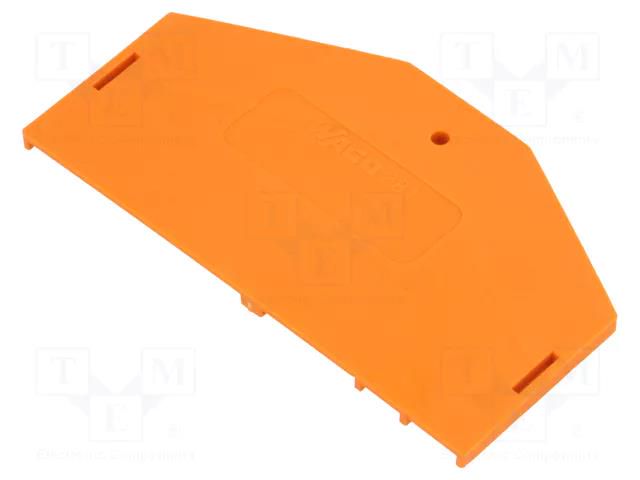 End/partition plate; orange; 281; 2.5x37x61.5mm WAGO 281-313