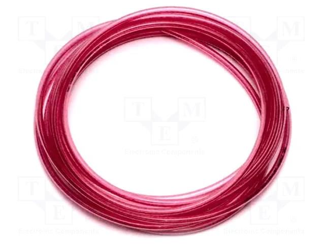 Pneumatic tubing; max.15bar; L: 20m; r bending min: 24mm; red SMC T0604R-20