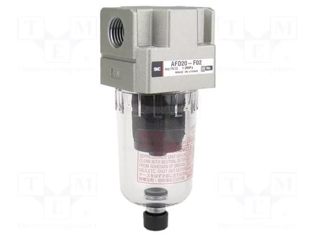 Compressed air filter; 600l/min; 0.5÷10bar; 0.01um; inside; 45ml SMC AFD40-F04-A