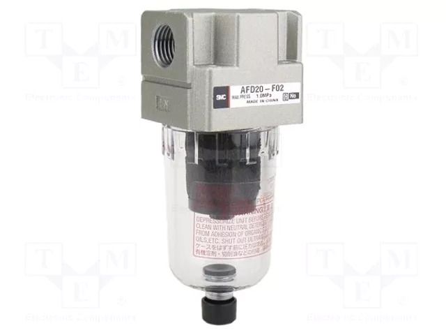 Compressed air filter; 600l/min; 0.5÷10bar; 0.01um; inside; 45ml SMC AFD40-F06-A