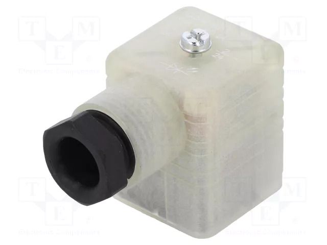 Connector: valve connector; plug; form A; 18mm; female; PIN: 3; 2A HIRSCHMANN GDML2016GBLED24