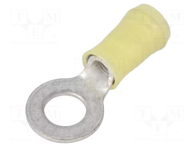 Tip: ring; M6; Ø: 6.7mm; 3÷6mm2; crimped; for cable; insulated TE Connectivity 165034