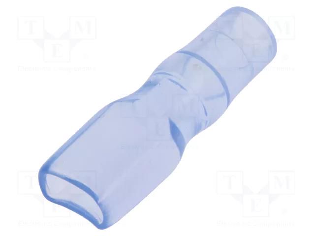 Terminals cover; 6.5mm; Ø: 4mm; straight; L: 24mm; PVC FIX&FASTEN S6540