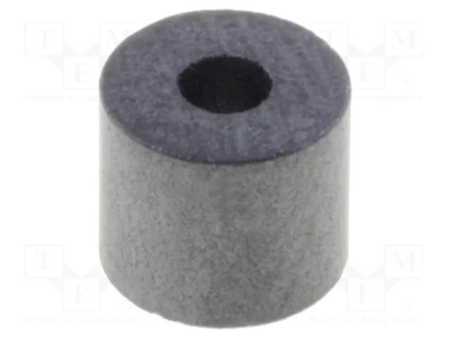 Ferrite: toroidal; L: 3mm; Øint: 1mm; Øout: 3.5mm; Core mat: K5B; 29Ω RICHCO RT-35-10-30