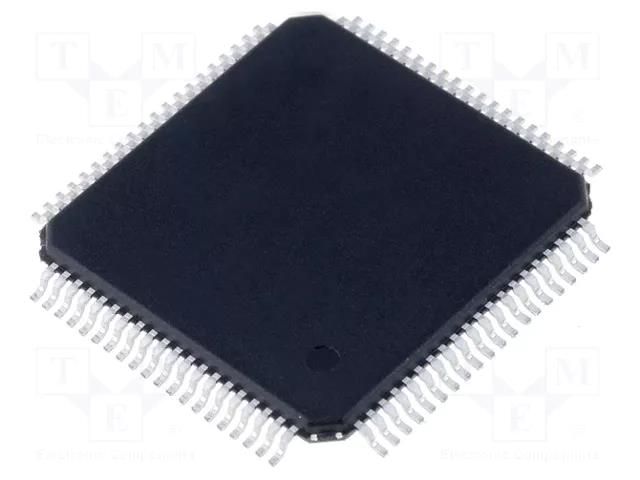 IC: ARM microcontroller; 32kBSRAM,128kBFLASH; LQFP80; 2.4÷3.6VDC NXP LPC1754FBD80