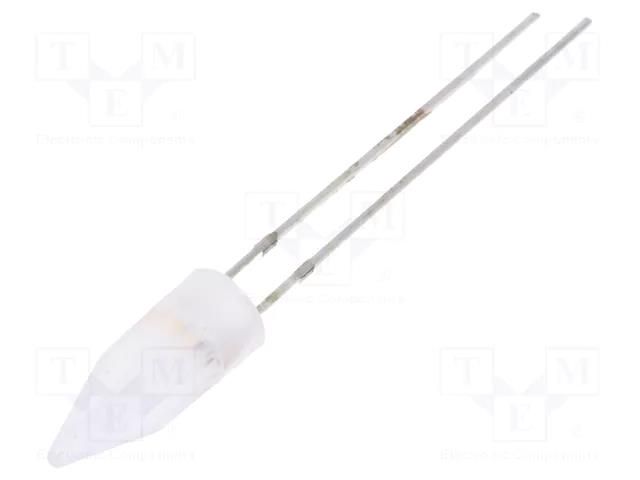 LED; white warm; 5mm; candle light effect,blinking; 220÷330mcd OPTOSUPPLY OS2MDK58K2B