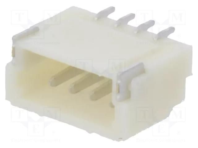 Connector: wire-board; socket; male; 1mm; PIN: 4; SMT; 50V; 1A; tinned JOINT TECH NX1001-04SMR