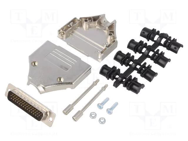 Connector: D-Sub HD; PIN: 44; plug; male; soldering; for cable ENCITECH DTPK25-M-HDP44-K