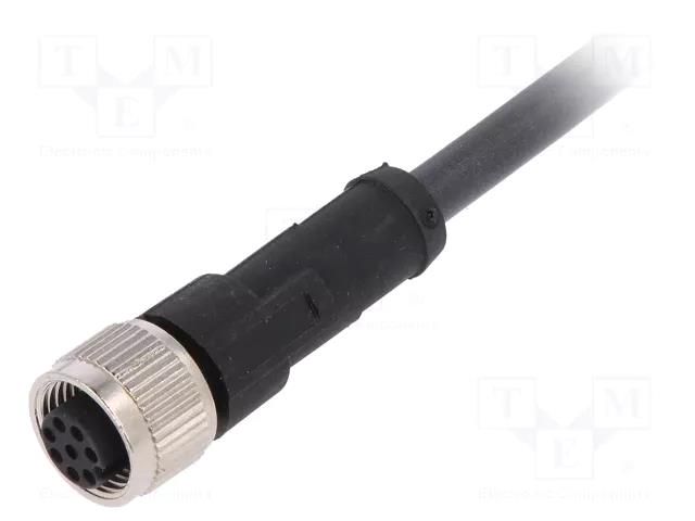 Cable: for sensors/automation; M12; PIN: 8; straight; 2m; plug; 4A LAPP 22260726