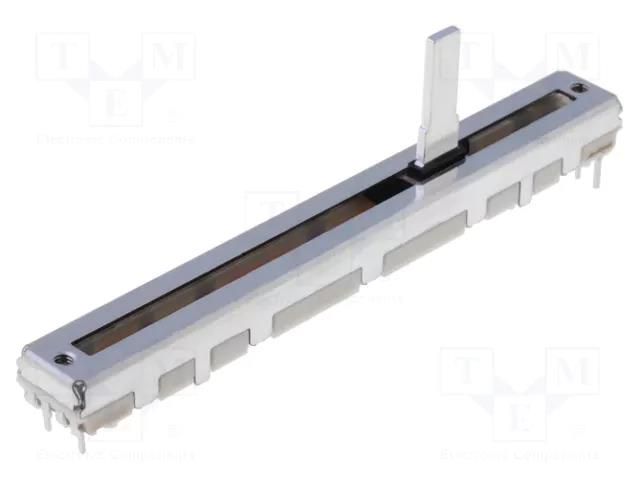 Potentiometer: slide; 10kΩ; 100mW; THT; ±20%; logarithmic; metal ALPS RS6011DY-10KDX2