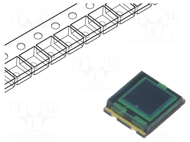 PIN photodiode; 65°; Dim: 5x4.24x1.12mm; λp max: 540nm; 7.5mm2 VISHAY TEMD5510FX01