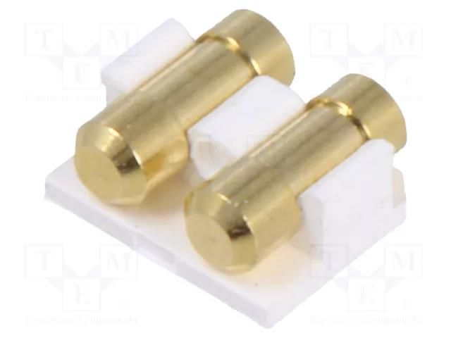 Connector: PCB to PCB; PIN: 2; gold-plated; SMT; female; on PCBs CONNFLY DS1137-01-02FW88R